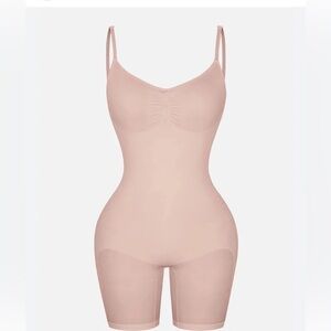 SENSIL® Ultra Soft & Seamless Light Nude Shapewear Bodysuit with Shorts